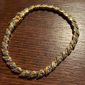 Gold and silver bracelet